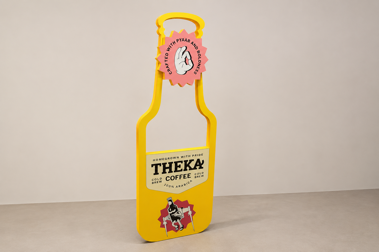 Theka Coffee brand activation frame